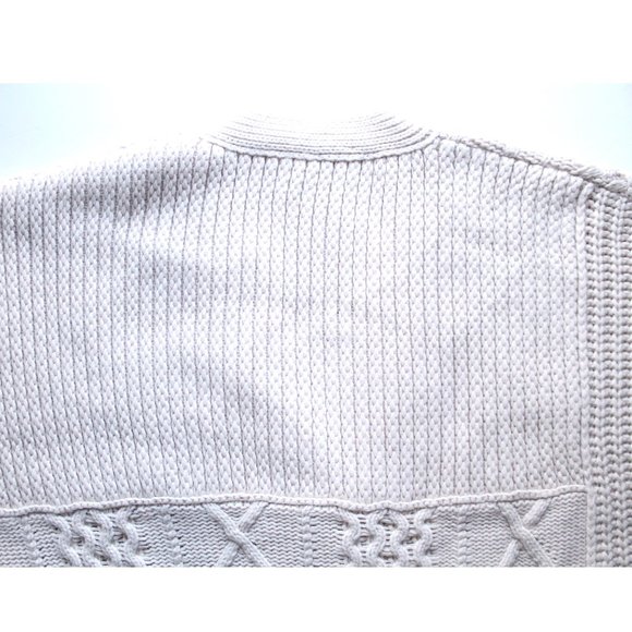 AMBUSH Patchwork Knit Logo Cardigan / Small / Birch Oversized Logo Mens - Picture 12 of 14